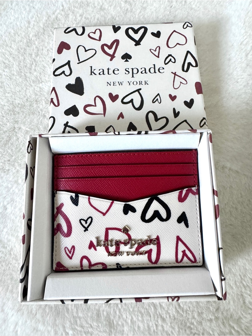 Kate Spade Small Heart Card Holder - NIB - Picture 5 of 11